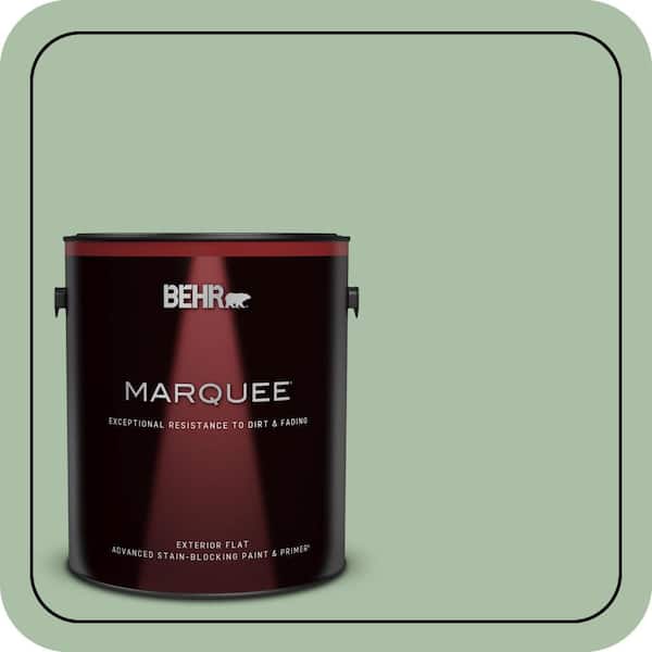 BEHR MARQUEE 1 gal. #S400-4 Azalea Leaf Flat Exterior Paint & Primer