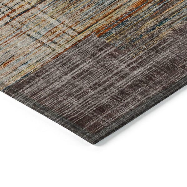 Chantille Machine Washable Indoor/Outdoor Abstract ACN2149 Taupe 1 ft. 8 in. x 2 ft. 6 in. Accent Rug