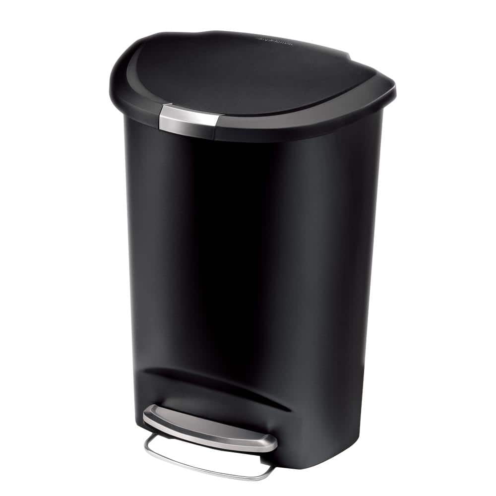 black-simplehuman-indoor-trash