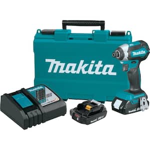 18V LXT Lithium-Ion Compact Brushless 1/4 in. Cordless Impact Driver Kit with (2) Batteries 2.0Ah Charger Case