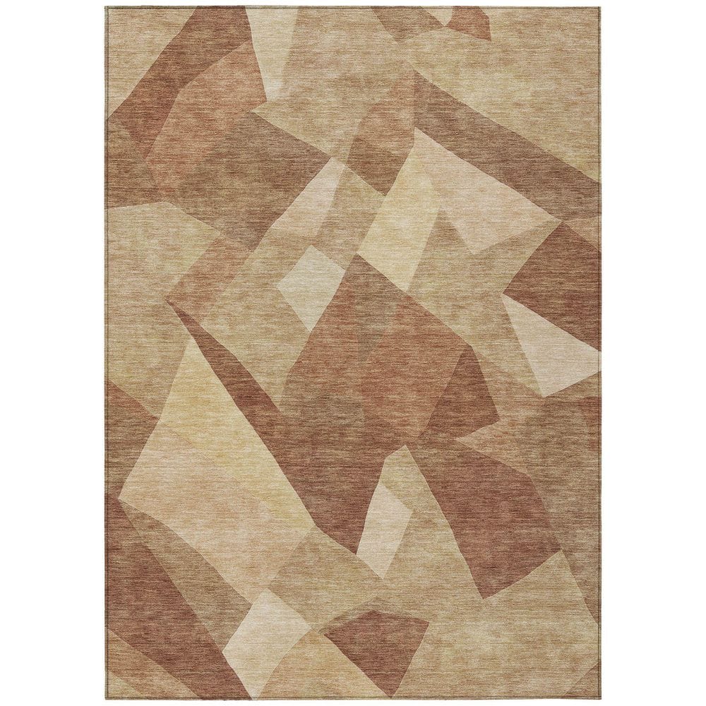 Chantille Machine Washable Indoor/Outdoor Abstract ACN2374 Paprika 5 ft. x 7 ft. 6 in. Area Rug price history on PriceWatchPro