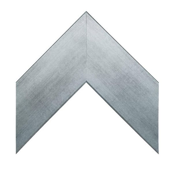 BrandtWorks Large Rectangle Silver Contemporary Mirror (41 in. H x 32 in. W)