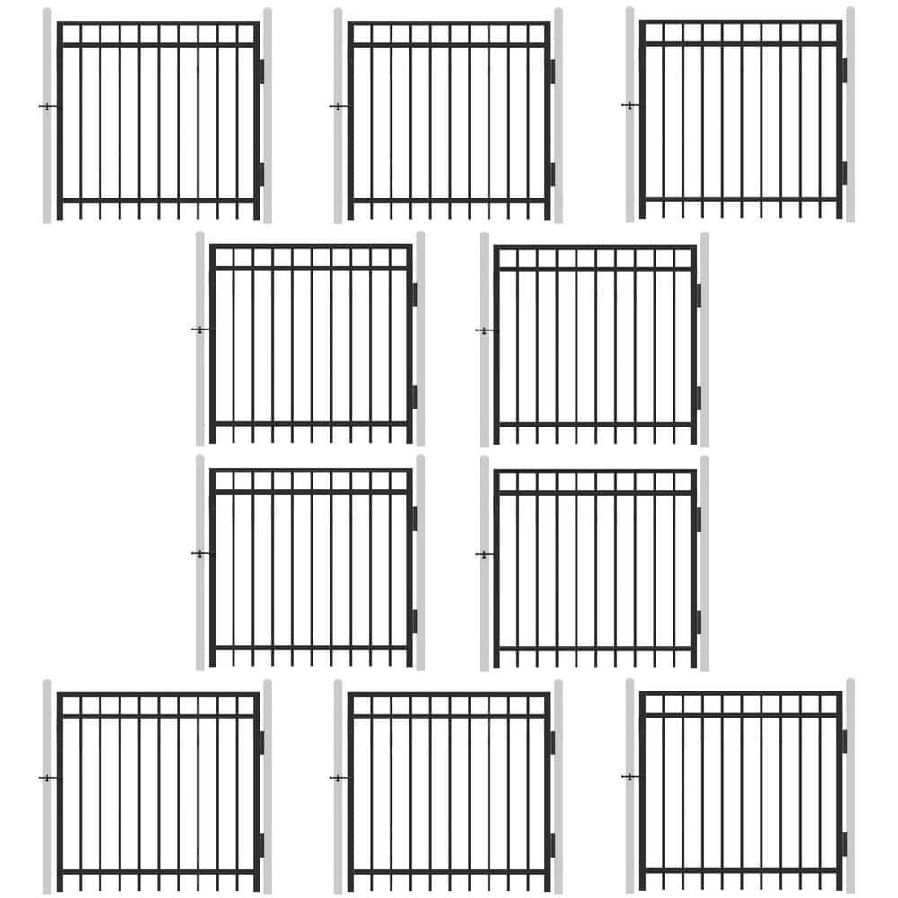 4 ft. x 4 ft. Flat Top Anti-Rust Metal Fence Gate, Decorative Garden Gate (Pack of 10) price history on PriceWatchPro
