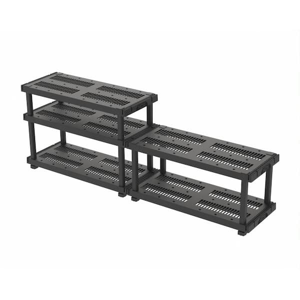 HDX 5 Tier Plastic Adjustable Garage Storage Shelving Unit in
