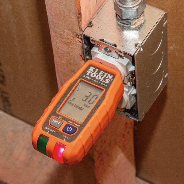 Klein Tools - Dual-Range Non-Contact Voltage Tester and GFCI Receptacle Tester Tool Set (2-Piece)