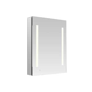 Signature Royale 24 in W x 30 in. H Recessed or Surface Mount Medicine Cabinet with Single Door,LED Lighting,Right Hinge