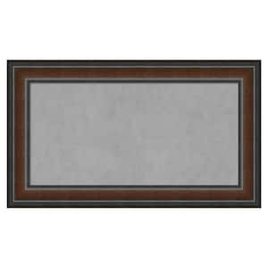 Cyprus Walnut 29 in. x 17 in. Framed Magnetic Board