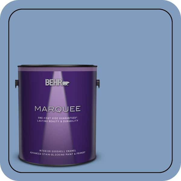 BEHR MARQUEE 1 gal. #M530-4 Washed Denim One-Coat Hide Eggshell Enamel Interior Paint & Primer
