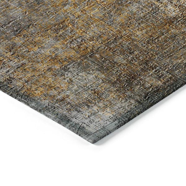 Chantille ACN593 Gray 9 ft. x 12 ft. Machine Washable Indoor/Outdoor Geometric Area Rug