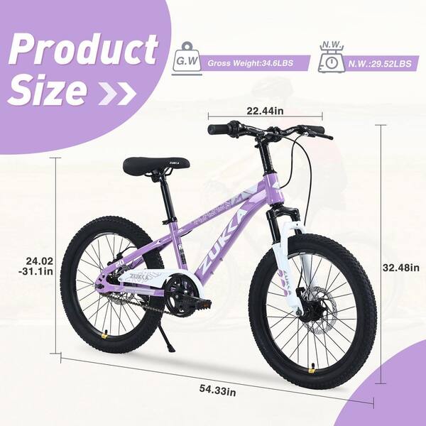 Zeus & Ruta 20 in. Mountain Bike for Girls and Boys Mountain