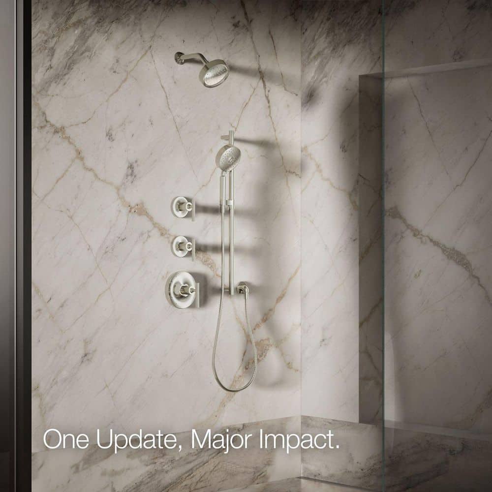 Polished Nickel Single-Function Wall Mounted Showerhead