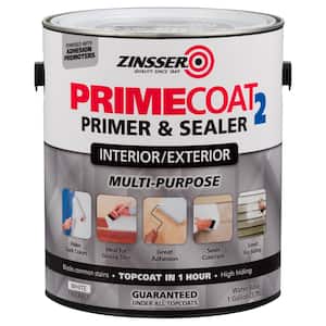 PrimeCoat2 1 gal. White Water-Based Interior/Exterior Multi-Purpose Primer & Sealer (2-Pack)