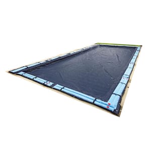 8-Year 12 ft. x 24 ft. Rectangular Navy Blue In Ground Winter Pool Cover