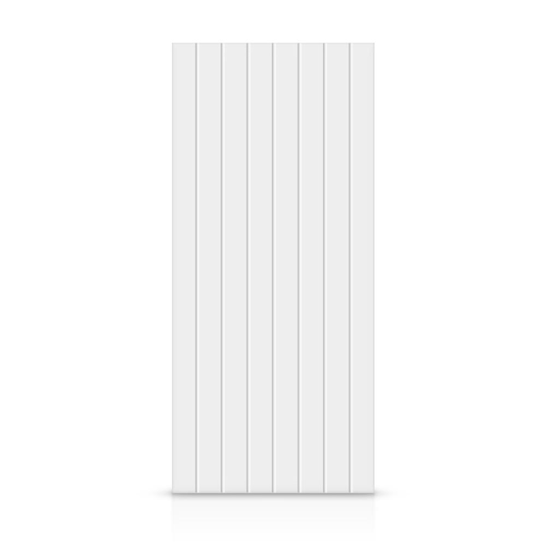 CALHOME 30 in. x 96 in. Hollow Core White Painted Composite MDF Interior Door Slab