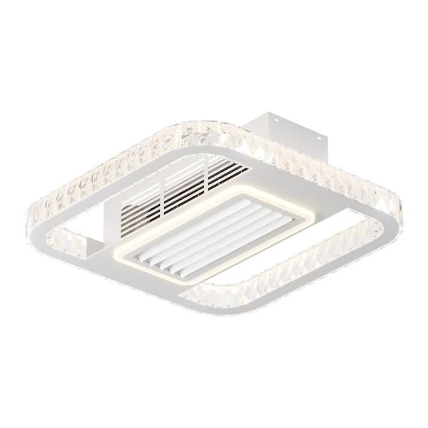 bessten Odysseus 21 in. Modern Leafless Indoor White Ceiling Fan with Remote Control