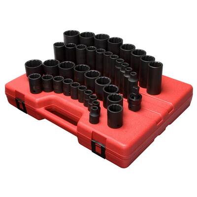 Sunex Tools 1/2 in. Drive Metric Universal Impact Socket Set (13-Piece ...