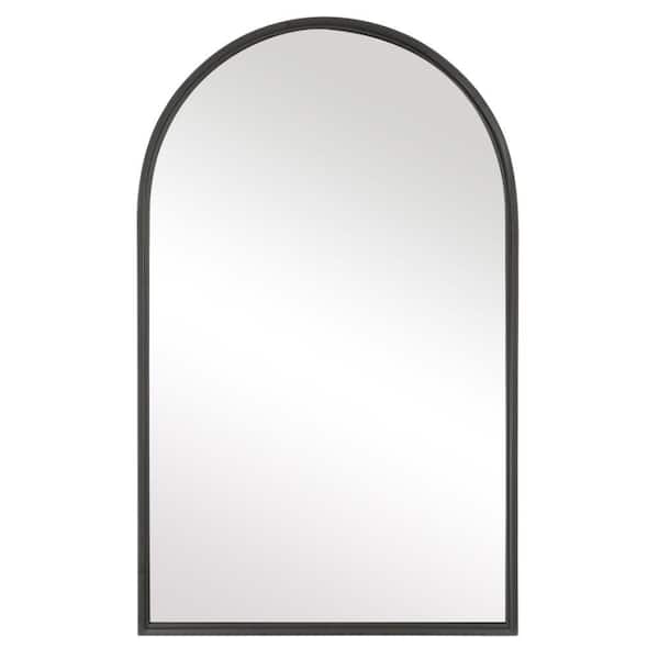Benjara 2 in. W x 42 in. H Wooden Frame Brown Wall Mirror