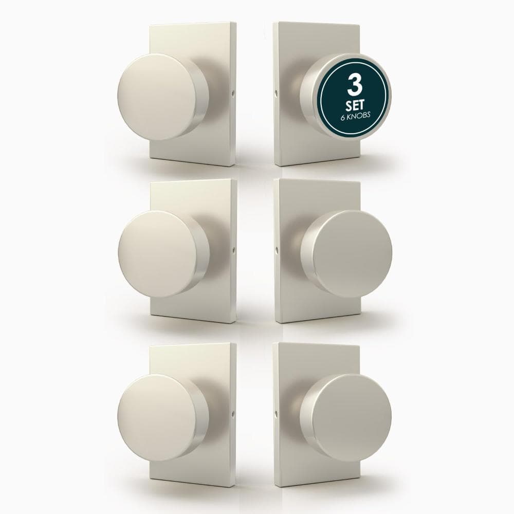 Laura Dummy Door Handle - 6 Pack Heavy Duty Dummy Door Handles - Satin Nickel price history on PriceWatchPro