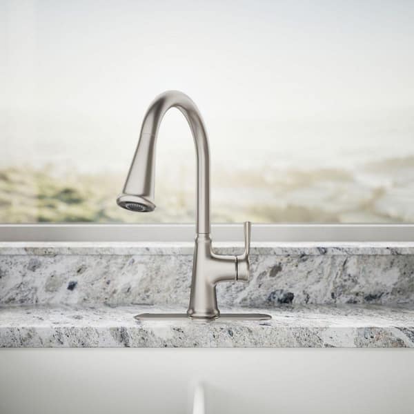 KOHLER Tyne Single-Handle Pull-Down Sprayer Kitchen Faucet in