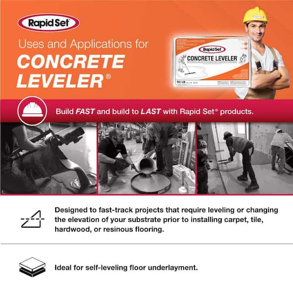 Rapid Set - 50 lb. Concrete Leveler Self-Leveling Underlayment