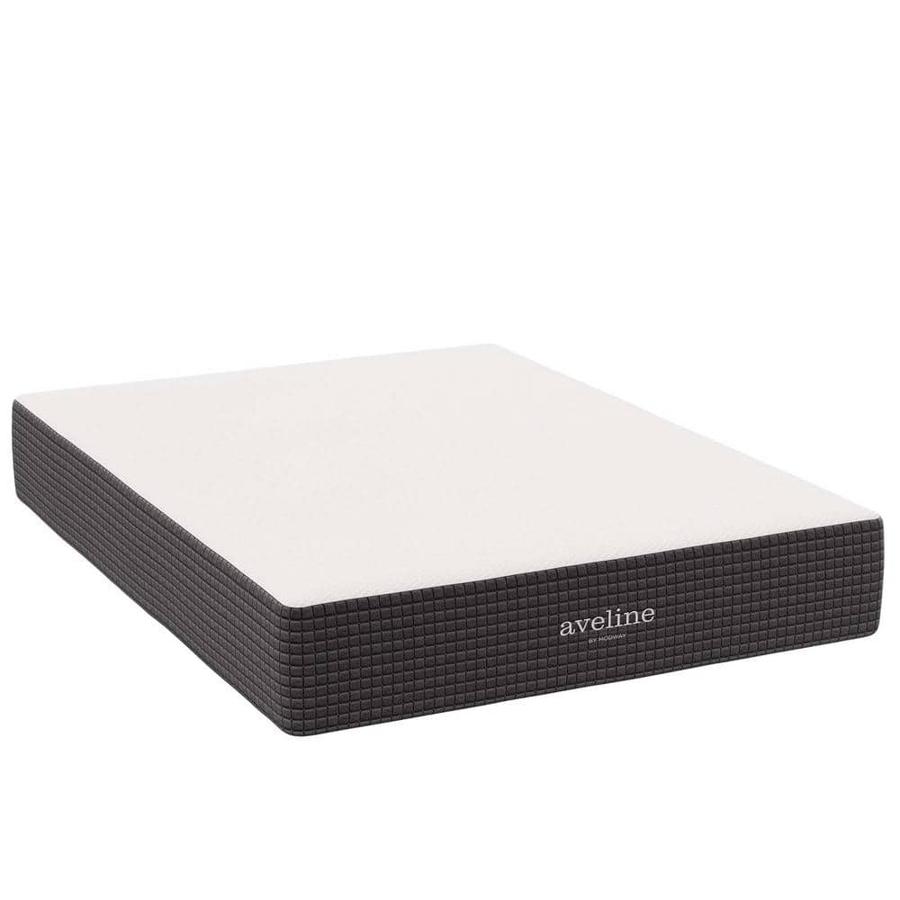 SereneDream 12" Queen Gel Memory Foam Mattress in White