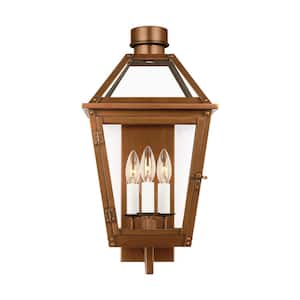 Hyannis Natural Copper Outdoor Hardwired Medium Wall Lantern Sconce with No Bulbs Included