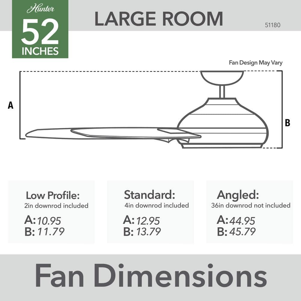 Kennicott Matte Black 52" Industrial 6-Blade Ceiling Fan