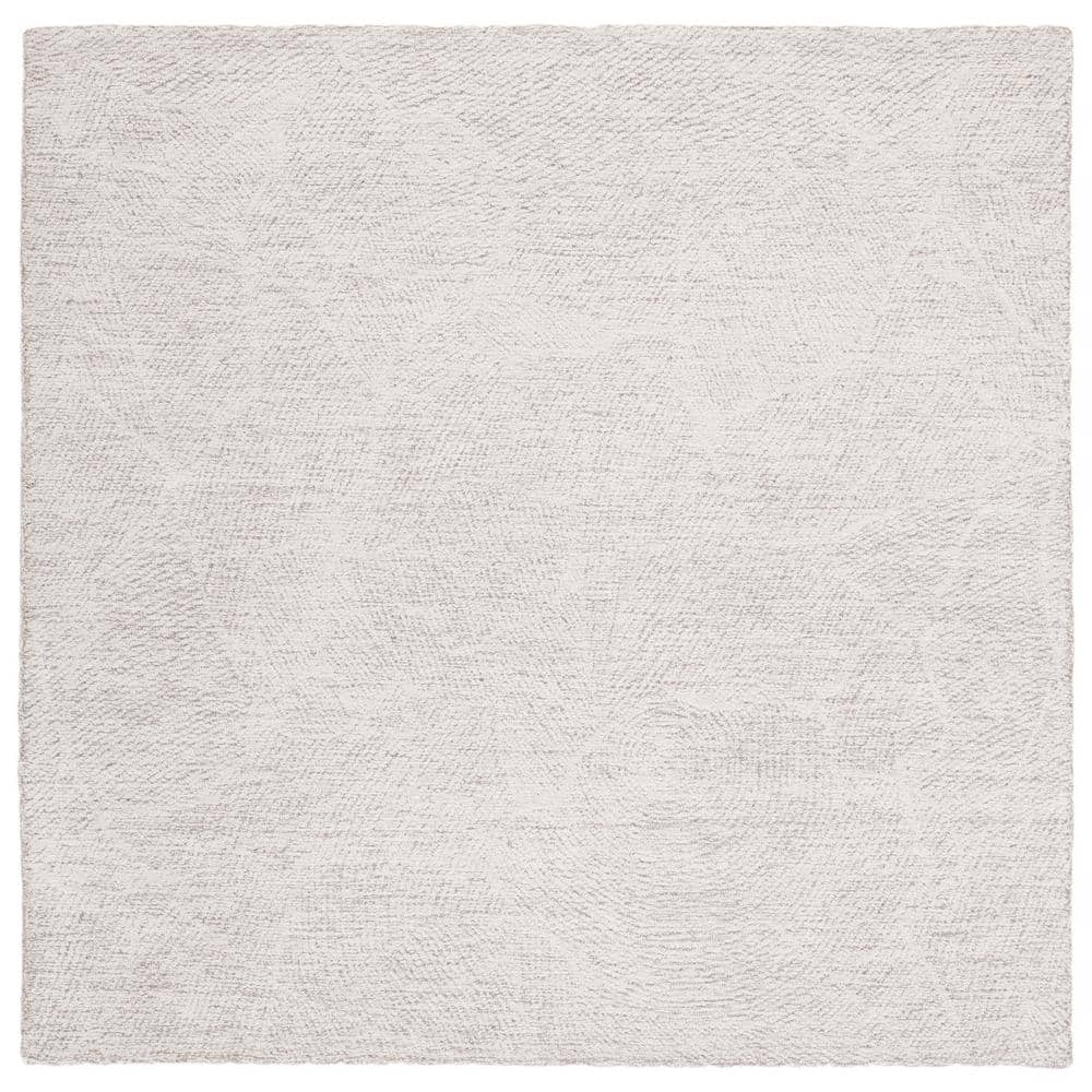 Metro Natural/Ivory 4 ft. x 4 ft. Solid Color Abstract Square Area Rug price history on PriceWatchPro