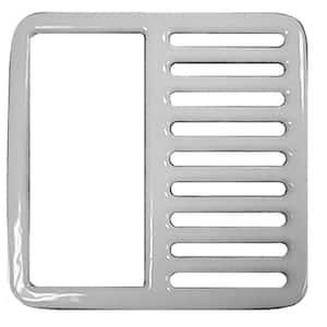 9-1/2 in. Square Half Top Grate for Porcelain Coated Floor Sinks