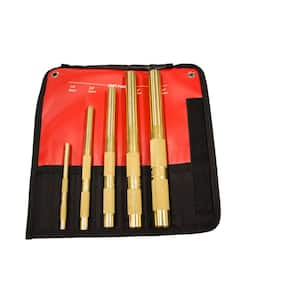 Brass Drift Punch Set (5-Piece)