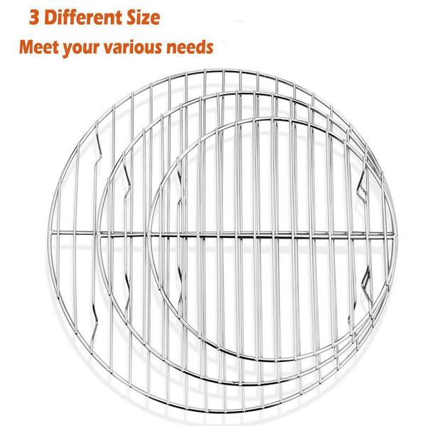 Stainless Steel Cooking Rack for Baking, Cooling, Steaming, Grilling, Oven, Stockpot, Pressure Cooker, Cake Pan (3-Pack)