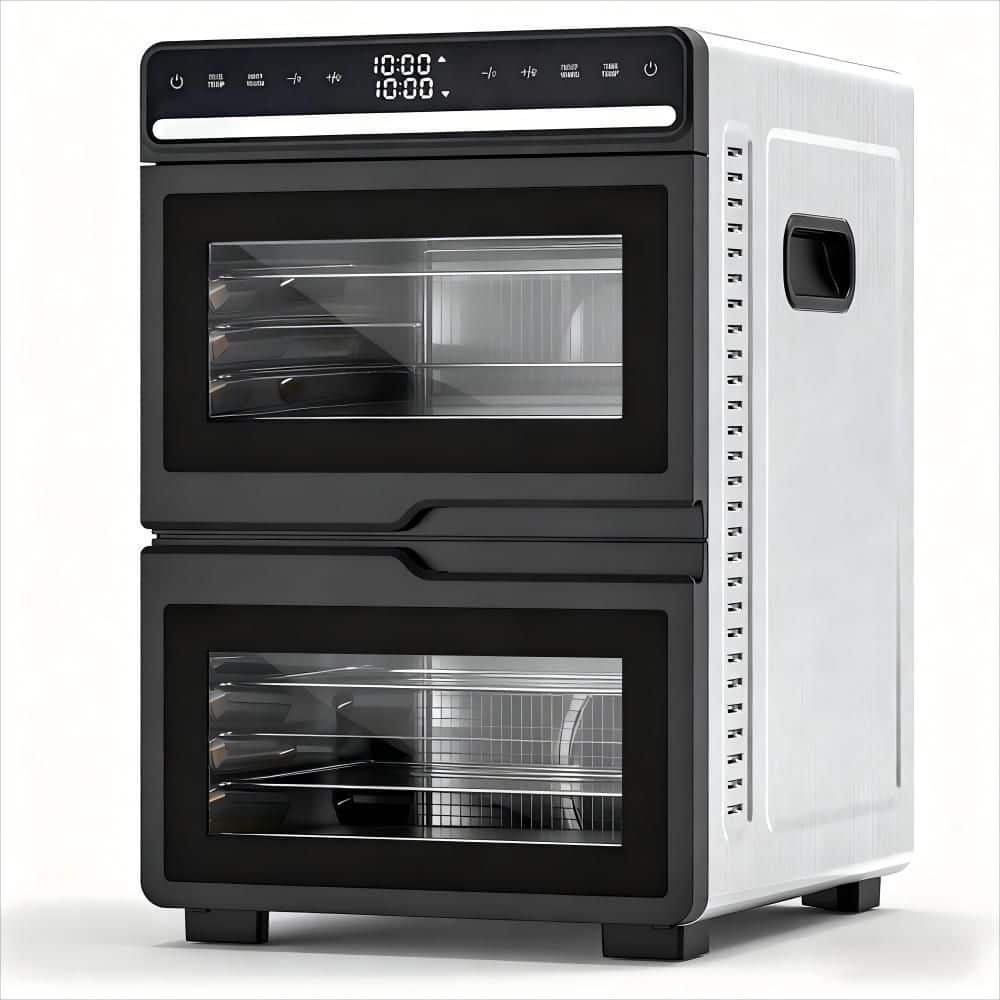 1100-Watt Food Dehydrator, 12-Stainless Steel Trays, 24H Timer, Versatile Drying Machine for Fruit, Veggies in Black price history on PriceWatchPro