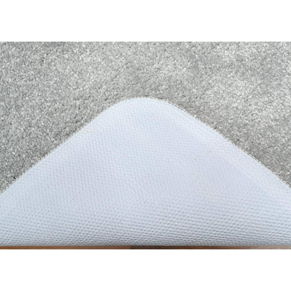Gramercy Silver 3-Piece Washable Polypropylene Bathroom Rug Set