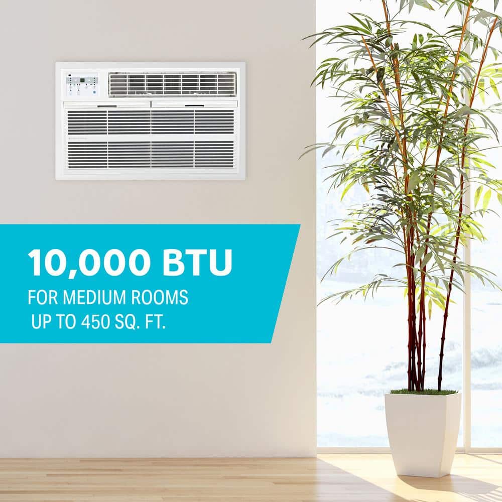 Arctic Wind 10000 BTU White Through-the-Wall Air Conditioner with Heater and Remote