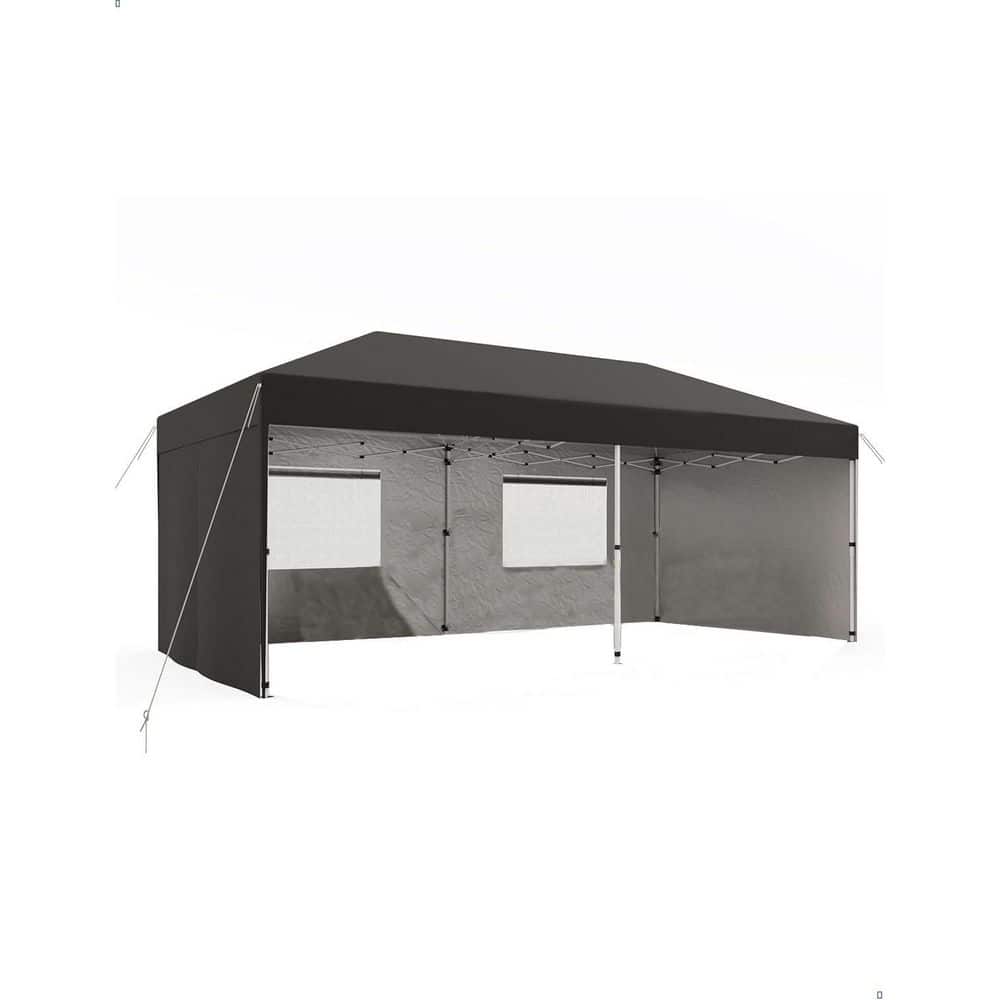 10 ft. x 20 ft. Pop Up Canopy with 4 Sidewalls Outdoor Canopy Tent with Por