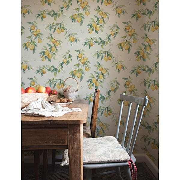 Lemonade Yellow Pre-Pasted Non-Woven Wallpaper Sample