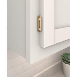 Champagne Bronze 1/2 in. (13 mm) Overlay Double Demountable, Cabinet Hinge (2-Pack)