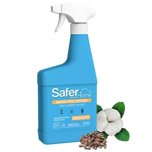 Safer Home Indoor Insecticide Bug Killer Spray for Ants, Roaches, Spiders, Fleas (24 oz,)