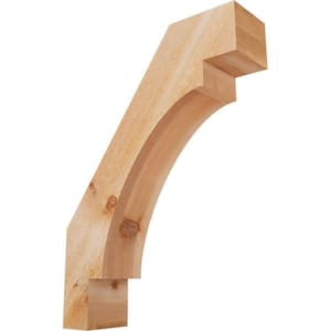 6''W x 22''D x 30''H Merced Rough Sawn Knee Brace, Western Red Cedar