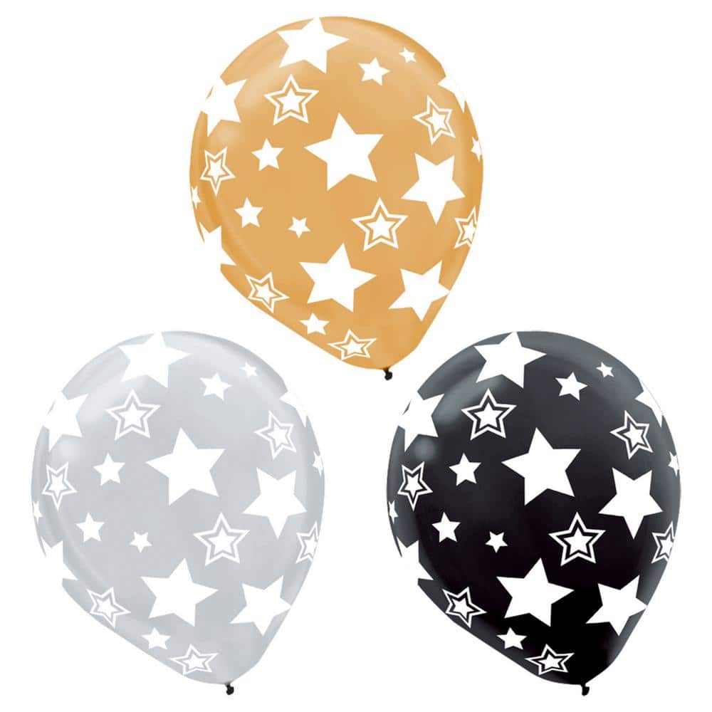 amscan 10022462 Assorted 70th Birthday Latex Balloon Decoration-6 Pcs 70