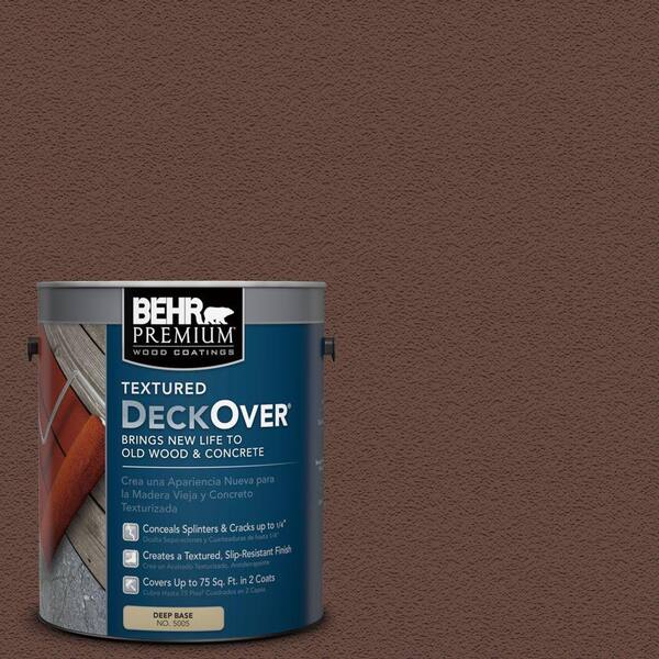 BEHR Premium Textured DeckOver 1 gal. #SC-117 Russet Textured Solid Color Exterior Wood and Concrete Coating