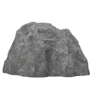 Decorative Outdoor Weather-Resistant Artistic Artificial Faux Stone Rock, Garden Patio Granite Grey Stone, Charm Shaped