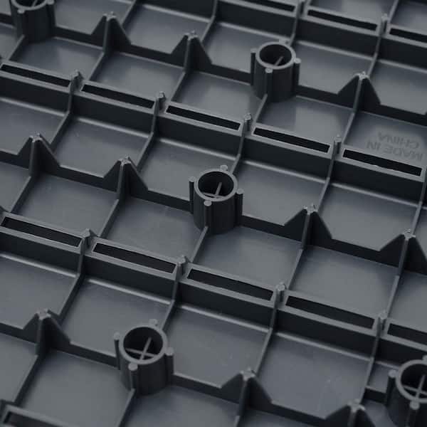 Sudzendf 1 ft. x 1 ft. Outdoor Square Waterproof Deck Tile in Gray, All Weather Use ( 44 Per Case)