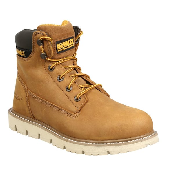 DEWALT Men's Flex 6'' Work Boots - Soft Toe - Wheat Poseidon Size 8(M)
