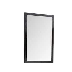 Concordia 17.75 in. W x 33.5 in. H Small Rectangular Other Framed Wall Bathroom Vanity Mirror in Black Marble