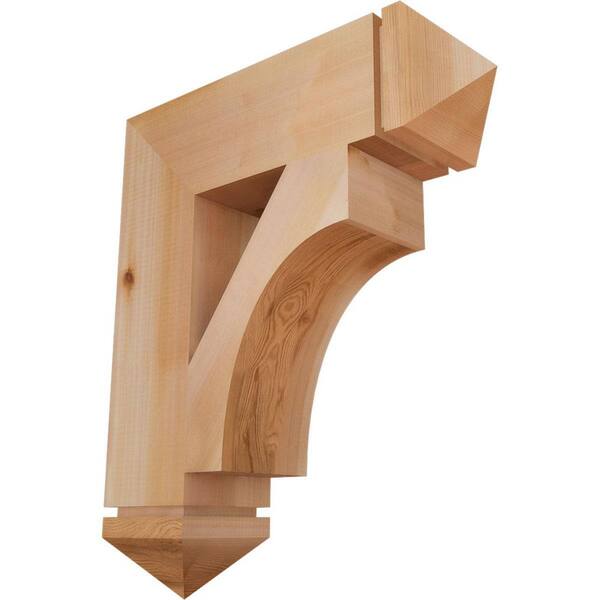 Ekena Millwork 5.5 in. x 26 in. x 22 in. Western Red Cedar Westlake Arts and Crafts Smooth Bracket