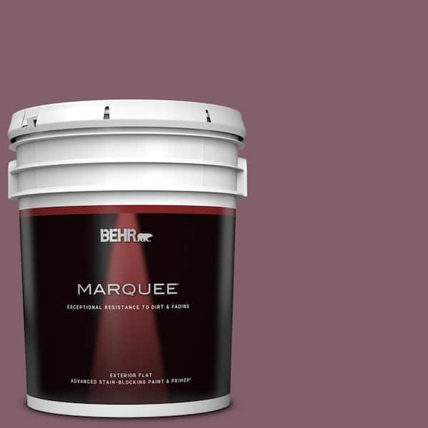 BEHR MARQUEE 5 gal. #ICC-84 Simply Elegant Flat Exterior Paint & Primer