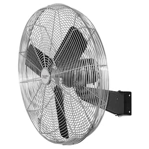 30 in. Black High-Velocity Oscillating Wall Fan