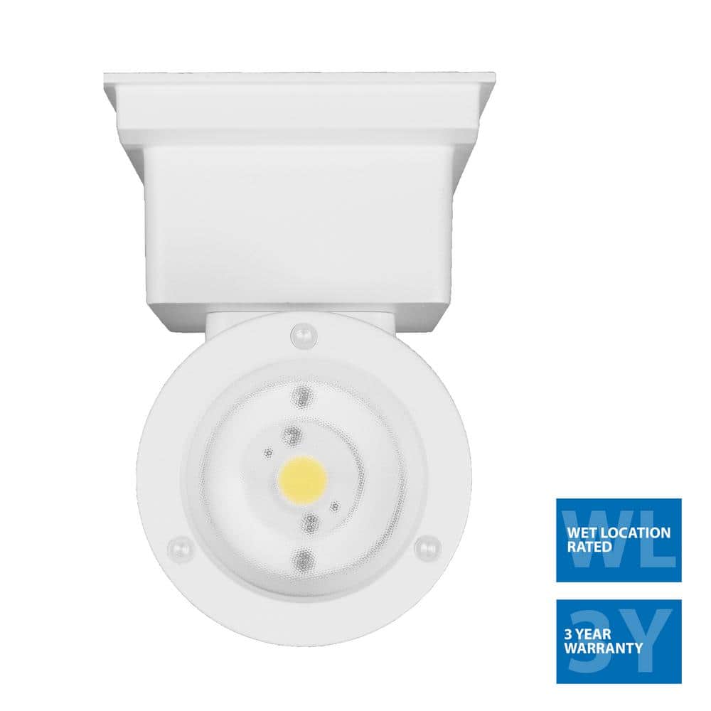 White Matte Cylinder LED Outdoor Wall Light