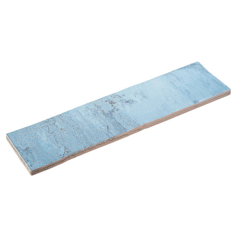 Splash Neptune Blue 3" x 12" Glazed Ceramic Subway Tile